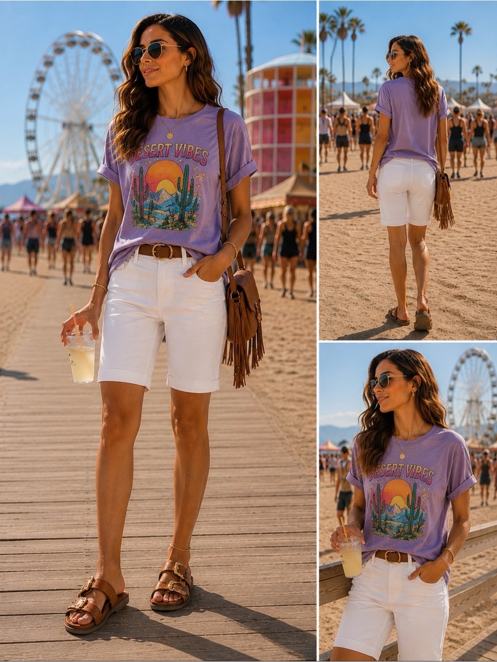 🤍 LOFT Outlet White Bermuda Shorts Size 6 Stretch Cotton Summer Classic.